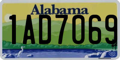 AL license plate 1AD7069