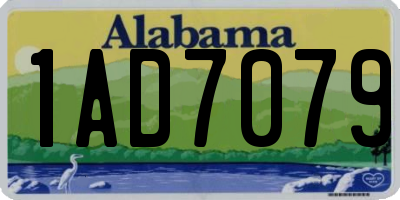 AL license plate 1AD7079