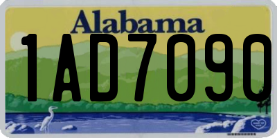AL license plate 1AD7090