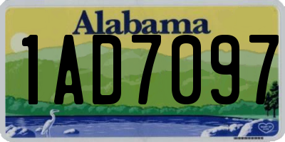AL license plate 1AD7097