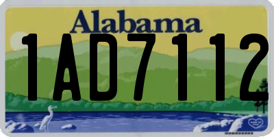 AL license plate 1AD7112