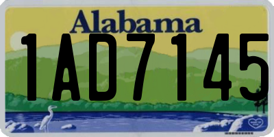 AL license plate 1AD7145