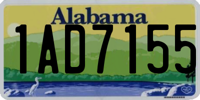 AL license plate 1AD7155