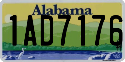 AL license plate 1AD7176