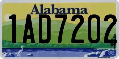AL license plate 1AD7202