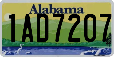 AL license plate 1AD7207
