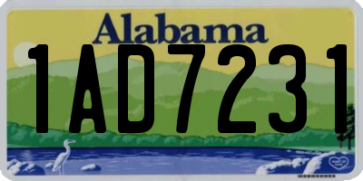 AL license plate 1AD7231