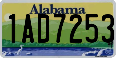 AL license plate 1AD7253