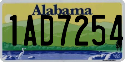 AL license plate 1AD7254