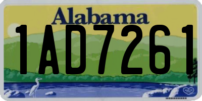 AL license plate 1AD7261