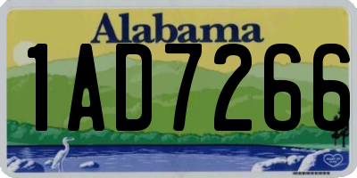 AL license plate 1AD7266