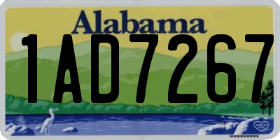 AL license plate 1AD7267