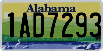AL license plate 1AD7293