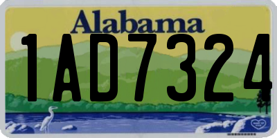 AL license plate 1AD7324