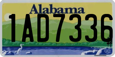 AL license plate 1AD7336