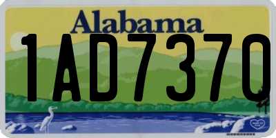 AL license plate 1AD7370