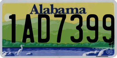 AL license plate 1AD7399
