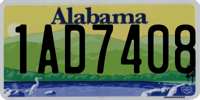 AL license plate 1AD7408