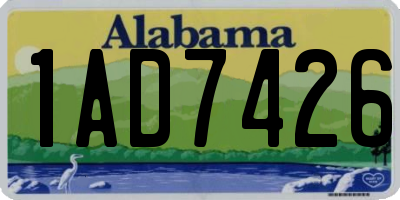 AL license plate 1AD7426
