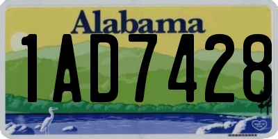 AL license plate 1AD7428