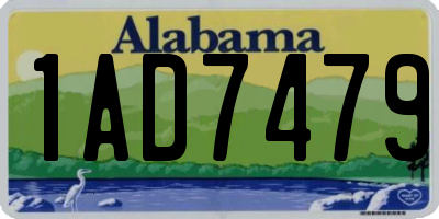 AL license plate 1AD7479