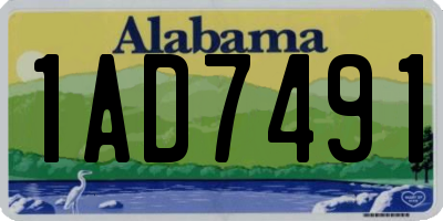 AL license plate 1AD7491