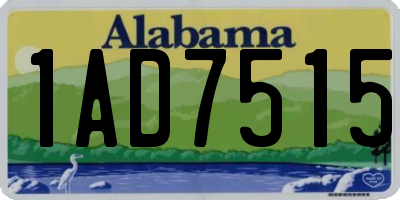 AL license plate 1AD7515