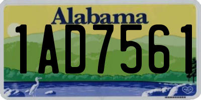AL license plate 1AD7561