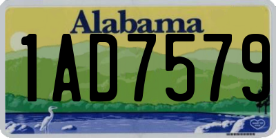 AL license plate 1AD7579