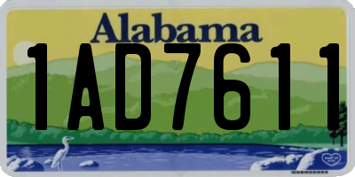 AL license plate 1AD7611