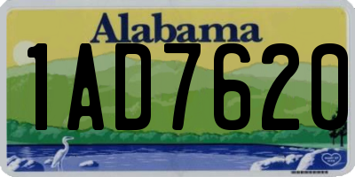 AL license plate 1AD7620
