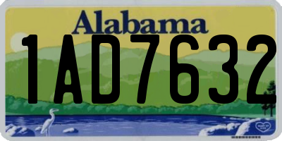 AL license plate 1AD7632
