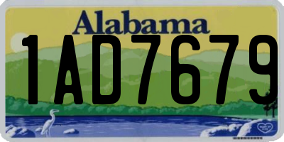 AL license plate 1AD7679