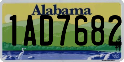 AL license plate 1AD7682
