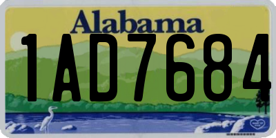 AL license plate 1AD7684