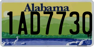 AL license plate 1AD7730