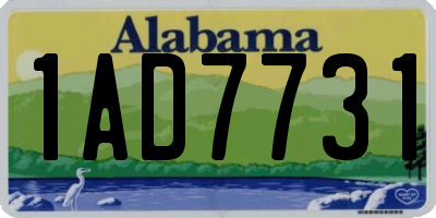 AL license plate 1AD7731