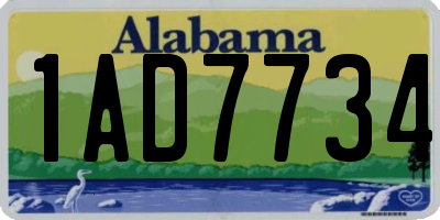 AL license plate 1AD7734