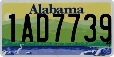 AL license plate 1AD7739