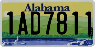AL license plate 1AD7811