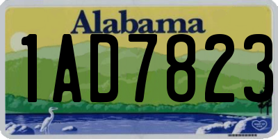 AL license plate 1AD7823
