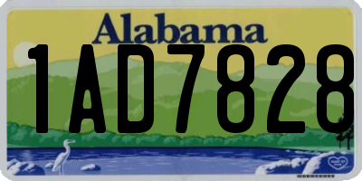 AL license plate 1AD7828