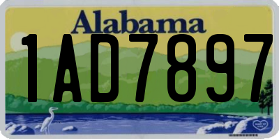 AL license plate 1AD7897