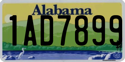 AL license plate 1AD7899