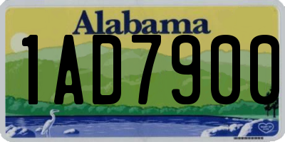 AL license plate 1AD7900