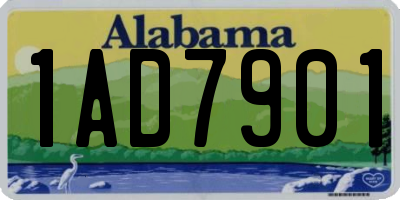 AL license plate 1AD7901