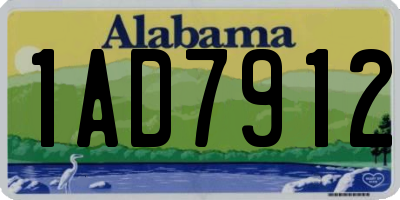 AL license plate 1AD7912