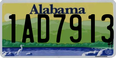 AL license plate 1AD7913