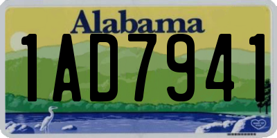 AL license plate 1AD7941