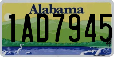 AL license plate 1AD7945